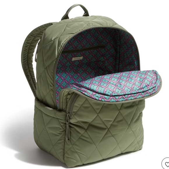 Vera Bradley Sage Quilted Backpack